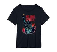 Pas de Roi, Juste la liberté T-Shirt, Femme Grandes Tailles, Noir, 3X
