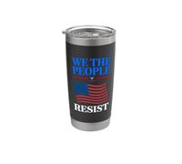 Pas de rois en Amérique, démocratie, nous, le peuple protestons 1776 Gobelet isotherme en acier inoxydable double paroi