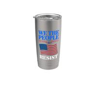 Pas de rois en Amérique, démocratie, nous, le peuple protestons 1776 Gobelet isotherme en acier inoxydable double paroi