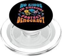 Pas de Rois en Amérique Protéger la démocratie USA PopSockets PopGrip pour MagSafe