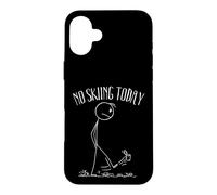 Pas de Ski Aujourd'hui, Stickman Kicks Can Coque pour iPhone 16 Plus