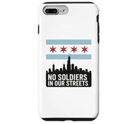 Pas de Soldats dans nos Rues avec Le Drapeau de Chicago Coque pour iPhone 7 Plus/8 Plus