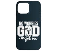 Pas de soucis, Dieu m'a donné un Seigneur Jésus chrétien afro-américain Coque pour iPhone 16 Pro Max