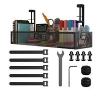 Pas de support de gestion de fil de forage - Support de câble sous table, plateau à économie d'espace durable - Lignes de charge avec installation sans outil - Idéal pour les ordinateurs de bureau