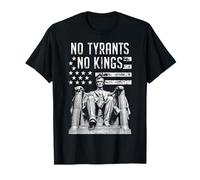 Pas de tyrans, pas de rois, le président politique sarcastique Lincoln T-Shirt