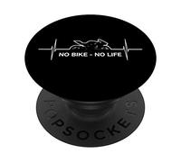 PAS DE VÉLO PAS DE VIE Moto drôle de rythme cardiaque PopSockets Support et Grip pour Smartphones et Tablettes
