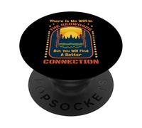 Pas de WiFi dans Les Redwoods Trees California Digital Detox PopSockets PopGrip Adhésif