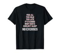Pas d'excuses | Fitness Gym Motivation T-Shirt