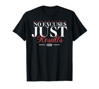 Pas d'excuses, Juste des résultats - Urban Typography Streetwear T-Shirt