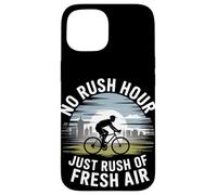 Pas d'heure de pointe, juste une précipitation de vélo à l'air frais Coque pour iPhone 15