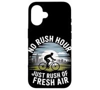 Pas d'heure de pointe, juste une précipitation de vélo à l'air frais Coque pour iPhone 16