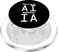 Pas d'IA sans IA d'apprentissage Automatique de l'intelligence Artificielle PopSockets PopGrip pour MagSafe