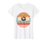 Pas différent Moutons spéciaux en Noir Moutons à Message T-Shirt Graphique avec Valeur, Femme, Blanc, XS