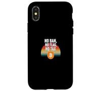 Pas d'interdiction, pas de drapeau, pas de liberté fiscale, finance, puissance, bitcoin Coque pour iPhone X/XS