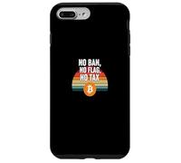 Pas d'interdiction, pas de drapeau, pas de liberté fiscale, finance, puissance, bitcoin Coque pour iPhone 7 Plus/8 Plus