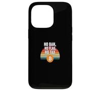Pas d'interdiction, pas de drapeau, pas de liberté fiscale, finance, puissance, bitcoin Coque pour iPhone 13 Pro