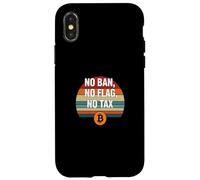 Pas d'interdiction, pas de drapeau, pas de liberté fiscale, finance, puissance, bitcoin Coque pour iPhone X/XS