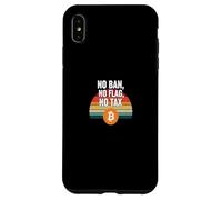 Pas d'interdiction, pas de drapeau, pas de liberté fiscale, finance, puissance, bitcoin Coque pour iPhone XS Max