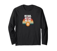 Pas d'interdiction, pas de drapeau, pas de liberté fiscale, finance, puissance, bitcoin Manche Longue