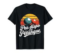 Pas Dispo Jai Petanque French Boules Retro T-Shirt