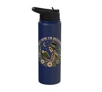 Pas en ce moment, je lis Bookish Skeleton Horror Reader Stainless Steel Insulated Water Bottle