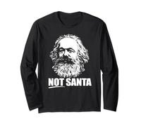 Pas Le PÈRE NOËL ! Mème Communiste de Noël marxiste drôle de Karl Marx Manche Longue
