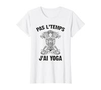 Pas L'Temps J'Ai Yoga Humour Cadeau Drôle Méditation Yoga T-Shirt Graphique avec Valeur