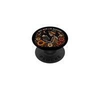 Pas Maintenant Je lis Gothic Skeleton Book Lover PopSockets PopGrip Adhésif