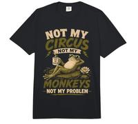 Pas Mon Cirque, Pas Mes singes, Pas Mes problèmes, C'est drôle Comfort Colors Adult Heavyweight T-Shirt