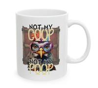 Pas Mon Poulailler, Pas Mes Excréments Tasse Céramique Tasses Porcelaine Tasse À Café 330Ml Pour Collègue Chocolat Chaud Thé