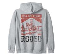 Pas Mon Premier rodéo, Vintage Bronc Riding White Cowboy Sweat à Capuche