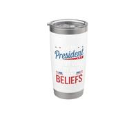 Pas mon président, pas ma voix, pas ma valeur, pas mes convictions Gobelet isotherme en acier inoxydable double paroi