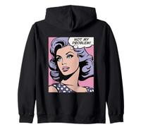 Pas Mon problème, Fille du Pop Art Sweat à Capuche