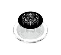 Pas Mort mais sauvé Jesus Grace Death Metal Ephésiens 2:8-9 PopSockets PopGrip pour MagSafe