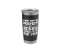 Pas parfait mais Jésus est mort pour moi - Christian Jesus Gobelet isotherme en acier inoxydable double paroi