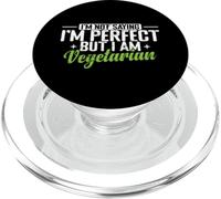 Pas Parfait mais végétarien, drôle et Fier PopSockets PopGrip pour MagSafe