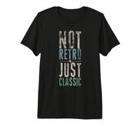 Pas rétro, Juste Un vêtement Classique Vintage rétro T-Shirt Haut de Gamme