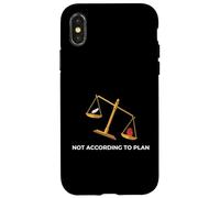 Pas Selon Le Plan penseur émotionnel philosophique Coque pour iPhone X/XS