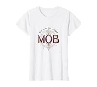 Pas Seulement la mère Mob Elegant Vintage Family Pride T-Shirt, Femme, Blanc, M