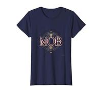 Pas Seulement la mère Mob Elegant Vintage Family Pride T-Shirt, Femme, Bleu Marine, XL