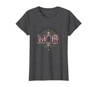 Pas Seulement la mère Mob Elegant Vintage Family Pride T-Shirt, Femme, Chiné Foncé, M