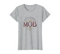 Pas Seulement la mère Mob Elegant Vintage Family Pride T-Shirt, Femme, Gris Chiné, 3XL