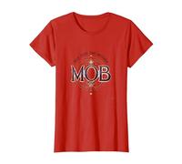 Pas Seulement la mère Mob Elegant Vintage Family Pride T-Shirt, Femme, Rouge, L
