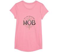 Pas Seulement la mère Mob Elegant Vintage Family Pride T-Shirt, Fille, Rose, M