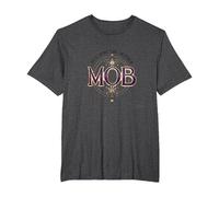 Pas Seulement la mère Mob Elegant Vintage Family Pride T-Shirt, Homme Grandes Tailles, Chiné Foncé, 5X Tall