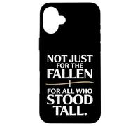 Pas seulement pour les personnes décédées, mais aussi pour tous ceux qui se sont dressés debout : Journée des anciens combattants Coque pour iPhone 16 Plus