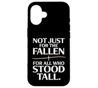 Pas seulement pour les personnes décédées, mais aussi pour tous ceux qui se sont dressés debout : Journée des anciens combattants Coque pour iPhone 16