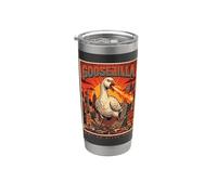 Pas si stupide maintenant Goosezilla Fire Breathing Monster Attack Gobelet isotherme en acier inoxydable double paroi