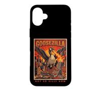 Pas si Stupide Maintenant, Le Monstre rétro Goosezilla City Attack Coque pour iPhone 16 Plus