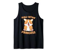 Pas-sitive Princess Cute Corgi, Amoureuse des Chiens Débardeur